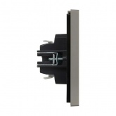 Переключатель одноклавишный ИЭК FORTE&PIANO FP503 10А сталь