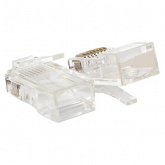 Коннектор EKF RJ-45 TERACOM неэкранированный UTP 8P8C Cat.5E универсальный (упаковка 10шт)