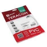 Патч-корд EKF TERACOM Cat.5E (1Гбит/с) неэкранированный UTP оболочка PVC серый (0,5м)