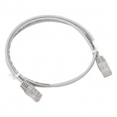 Патч-корд EKF TERACOM Cat.5E (1Гбит/с) неэкранированный UTP оболочка PVC серый (1м)