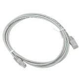 Патч-корд EKF TERACOM Cat.5E (1Гбит/с) неэкранированный UTP оболочка PVC серый (2м)