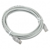 Патч-корд EKF TERACOM Cat.5E (1Гбит/с) неэкранированный UTP оболочка PVC серый (5м)