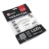 Патч-корд EKF TERACOM PRO Cat.5E экранированный FTP оболочка LSZH серый (1,0м)