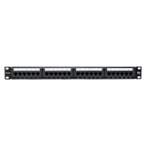 Патч-панель EKF Teracom 19'' Cat.5E 1U неэкранированная UTP 24 порта RJ-45 110 IDC с органайзером