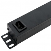 Блок розеток EKF PDU Teracom PRO 19 1U 10А/250В 7 розеток EKF Schuko выключатель без кабеля черный