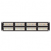 Патч-панель EKF Teracom PRO 19'' Cat.5E 2U неэкранированная UTP 48 портов RJ-45 Dual IDC