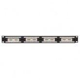 Патч-панель EKF Teracom PRO 19'' Cat.5E 1U неэкранированная UTP 24 порта RJ-45 Dual IDC органайзер