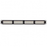 Патч-панель EKF Teracom PRO 19'' Cat.6 1U неэкранированная UTP 24 порта RJ-45 Dual IDC