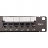 Патч-панель EKF Teracom PRO 19'' Cat.6 1U неэкранированная UTP 24 порта RJ-45 Dual IDC