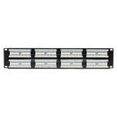 Патч-панель EKF Teracom PRO 19'' Cat.6 2U неэкранированная UTP 48 портов RJ-45 Dual IDC