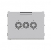 Шкаф настенный EKF 19 TERACOM PRO 6U 600х450 мм дверь стеклянная с замком-ручкой серый