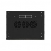 Шкаф настенный EKF 19 TERACOM PRO 9U 600х450 мм дверь стеклянная с замком-ручкой чёрный