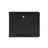 Шкаф настенный EKF 19 TERACOM PRO 9U 600х450 мм дверь стеклянная с замком-ручкой чёрный