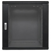 Шкаф настенный EKF 19 TERACOM PRO 12U 600х450 мм дверь стеклянная с замком-ручкой чёрный