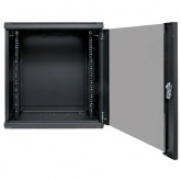Шкаф настенный EKF 19 TERACOM PRO 12U 600х450 мм дверь стеклянная с замком-ручкой чёрный
