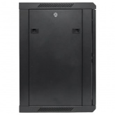 Шкаф настенный EKF 19 TERACOM PRO 12U 600х450 мм дверь стеклянная с замком-ручкой чёрный