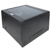 Шкаф настенный EKF 19 TERACOM PRO 12U 600х450 мм дверь стеклянная с замком-ручкой чёрный