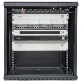 Шкаф настенный EKF 19 TERACOM PRO 12U 600х450 мм дверь стеклянная с замком-ручкой чёрный