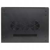 Шкаф настенный EKF 19 TERACOM PRO 12U 600х450 мм дверь стеклянная с замком-ручкой чёрный