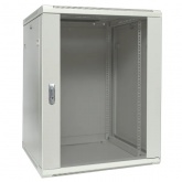 Шкаф настенный EKF 19 TERACOM PRO 12U 600х450 мм дверь стеклянная с замком-ручкой серый