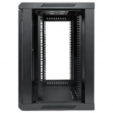 Шкаф настенный EKF 19 TERACOM PRO 12U 600х600 мм дверь стеклянная с замком-ручкой чёрный