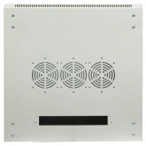 Шкаф настенный EKF 19 TERACOM PRO 12U 600х600 мм дверь стеклянная с замком-ручкой серый