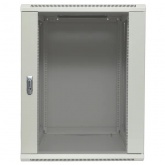 Шкаф настенный EKF 19 TERACOM PRO 12U 600х600 мм дверь стеклянная с замком-ручкой серый