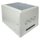 Шкаф настенный EKF 19 TERACOM PRO 15U 600х600 мм дверь стеклянная с замком-ручкой серый