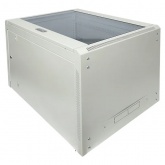 Шкаф настенный EKF 19 TERACOM PRO 15U 600х600 мм дверь стеклянная с замком-ручкой серый