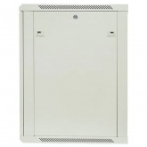 Шкаф настенный EKF 19 TERACOM PRO 15U 600х600 мм дверь стеклянная с замком-ручкой серый