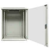 Шкаф настенный EKF 19 TERACOM PRO 15U 600х600 мм дверь стеклянная с замком-ручкой серый