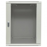 Шкаф настенный EKF 19 TERACOM PRO 15U 600х600 мм дверь стеклянная с замком-ручкой серый