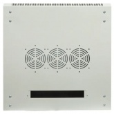 Шкаф настенный EKF 19 TERACOM PRO 15U 600х600 мм дверь стеклянная с замком-ручкой серый