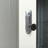 Шкаф настенный EKF 19 TERACOM PRO 15U 600х600 мм дверь стеклянная с замком-ручкой серый