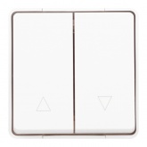 Переключатель открытой установки ЭРА Эксперт 11-1508-01 10А для жалюзи кнопочный IP55 белый