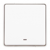 Переключатель открытой установки ЭРА Эксперт 11-1507-01 10А с подсветкой IP55 белый