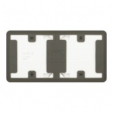 Розетка с заземлением 2-я открытой установки ЭРА Эксперт 11-2503-01 2х2P+E 16А г-я IP55 белый