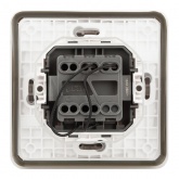 Выключатель скрытой установки ЭРА Эксперт 11-1522-01 10А с подсветкой IP55 белый