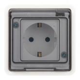 Розетка скрытой установки ЭРА Эксперт 11-2521-01 2P+E 16А IP55 белый