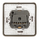 Розетка скрытой установки ЭРА Эксперт 11-2522-01 2P+E 16А шторки IP55 белый