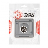 Розетка скрытой установки ЭРА Эксперт 11-2522-01 2P+E 16А шторки IP55 белый