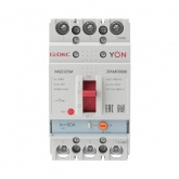 Автоматический выключатель DKC YON MGS125 3P 64-80A регулировка теплового расцепителя 25кА (автомат электрический)