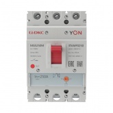 Автоматический выключатель DKC YON MGS250 3P 200-250A регулировка теплового расцепителя 25кА (автомат электрический)
