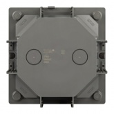 Люк в бетон ЭРА ОФИС 18-6001-03 с розеткой и установочной коробкой, защелка IP66 серый