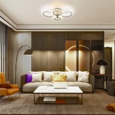 Светильник светодиодный управляемый накладной Feron AL5900 72W 3000K-6500K IP20 с пультом белый