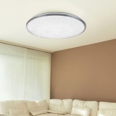 Светильник светодиодный ЭРА SPB-6 Chrome 60 70W 3000-6500K 4800Lm с пультом ДУ 490x66мм 584455