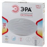 Светильник светодиодный ЭРА SPB-6 Wave 30, 30W 3000-6500K 2550Lm с пультом ДУ 390x81мм 741365