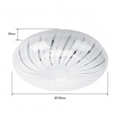 Светильник светодиодный ЭРА SPB-6 серия Медуза 12-4K (A) 12W 4000K 960Lm 263x86 604632