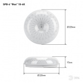 Светильник светодиодный ЭРА SPB-6 Фея 18-4K (D) 18W 4000K 1400Lm 335x98 510409