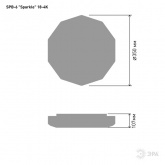 Светильник светодиодный ЭРА SPB-6 Sparkle 18-4K 18W 4000К 1260 Lm 350x107 мм 576955
